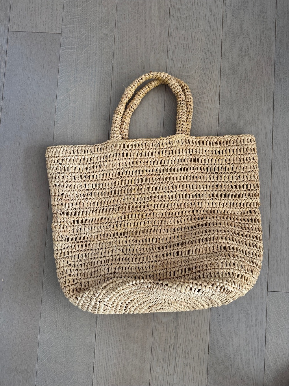 Jenni Kayne Woven Straw Tote Bag in Natural